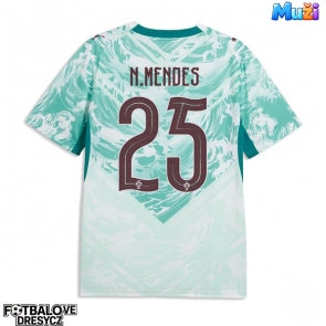 Portugalsko Nuno Mendes #25 Venkovní Dres MS 2026 Krátký Rukáv Portugalsko Nuno Mendes #25 Venkovní Dres MS 2026 Krátký Rukáv